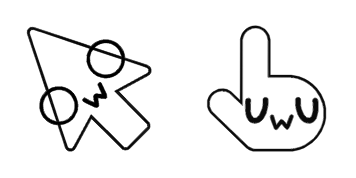 Owo and Uwu Cursor Pack