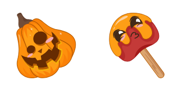Pack de curseurs Halloween: Pumpkin with Candy