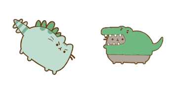 Pack de curseurs Pusheen: Crocodile