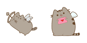 Pack de curseurs Pusheen: Cupid