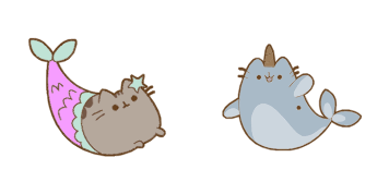 Pack de curseurs Pusheen: Mermaid