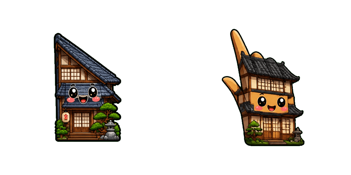 Pack de curseurs personnalisés Japanese Wooden House