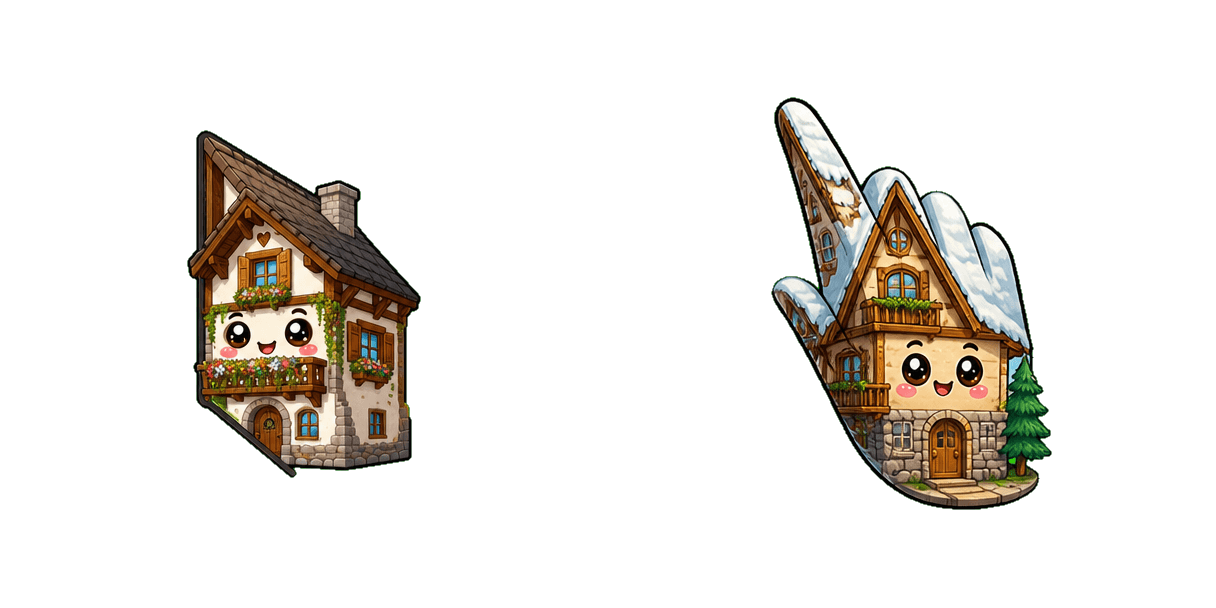 Pack de curseurs personnalisés Alpine Cottage