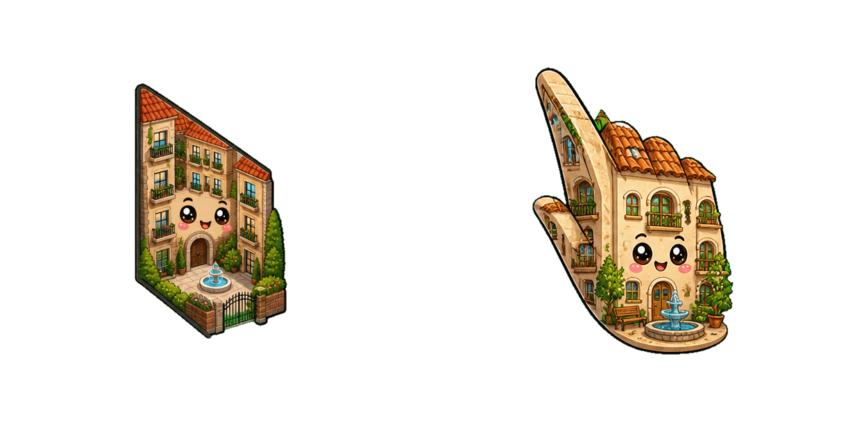 Pack de curseurs personnalisés Apartment Courtyard