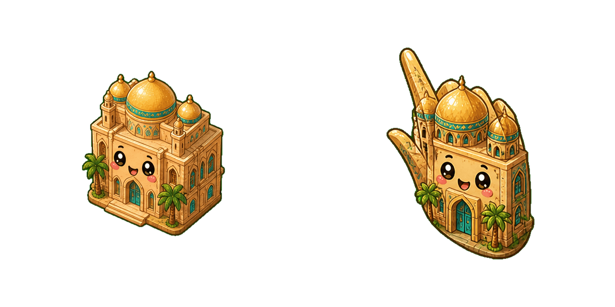 Pack de curseurs personnalisés Middle Eastern Desert Palace