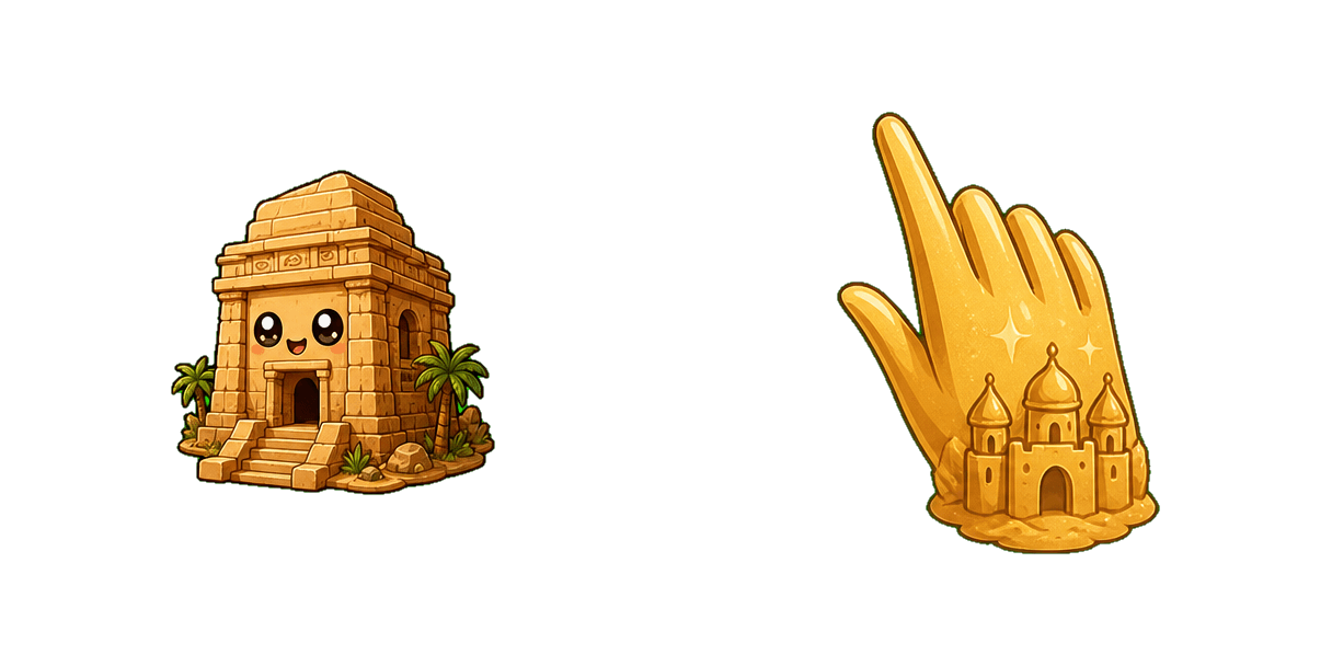 Pack de curseurs personnalisés Desert Stone Temple