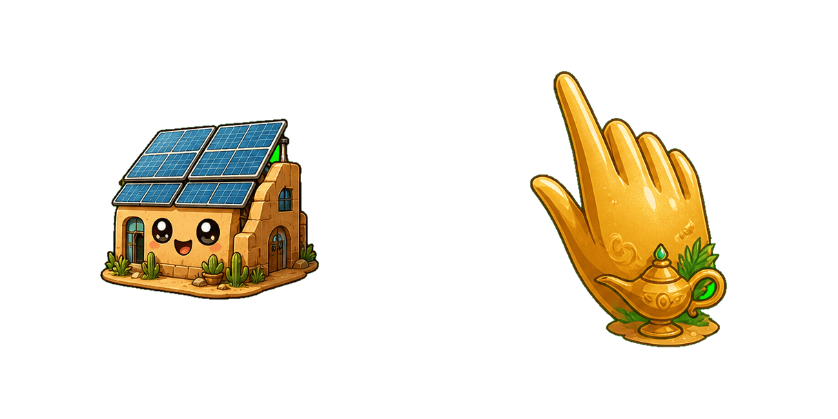 Pack de curseurs personnalisés Desert Solar Farm Building
