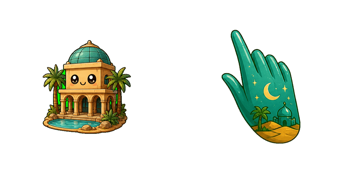 Pack de curseurs personnalisés Desert Oasis Pavilion