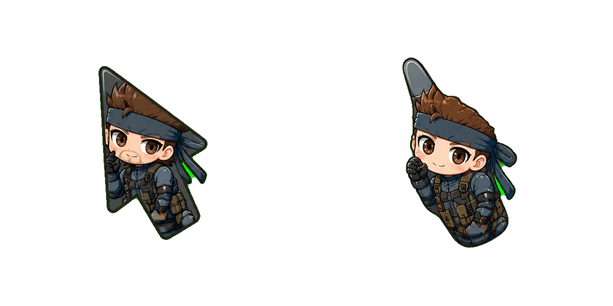 Solid Snake R6 cursor pack