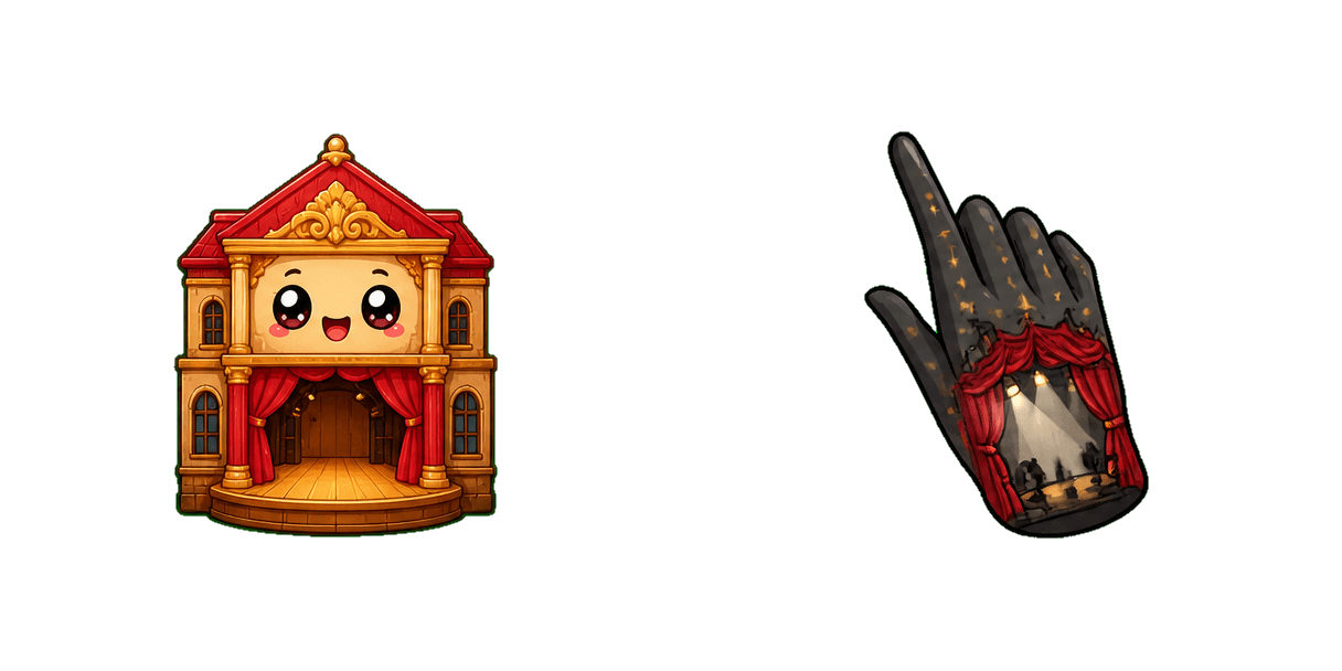 Pack de curseurs personnalisés Theater Stage House