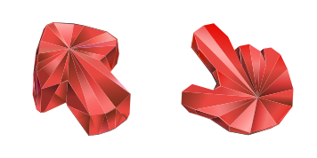 Ruby Stone Texture cute cursor