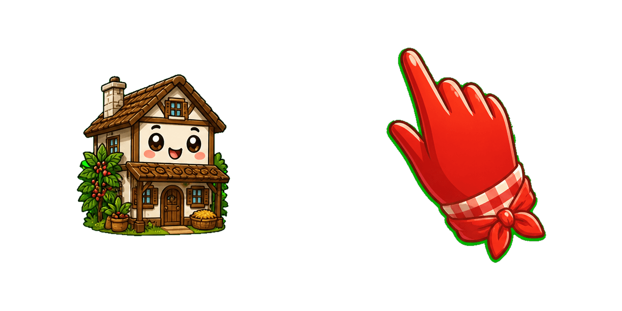 Pack de curseurs personnalisés Coffee Plantation House