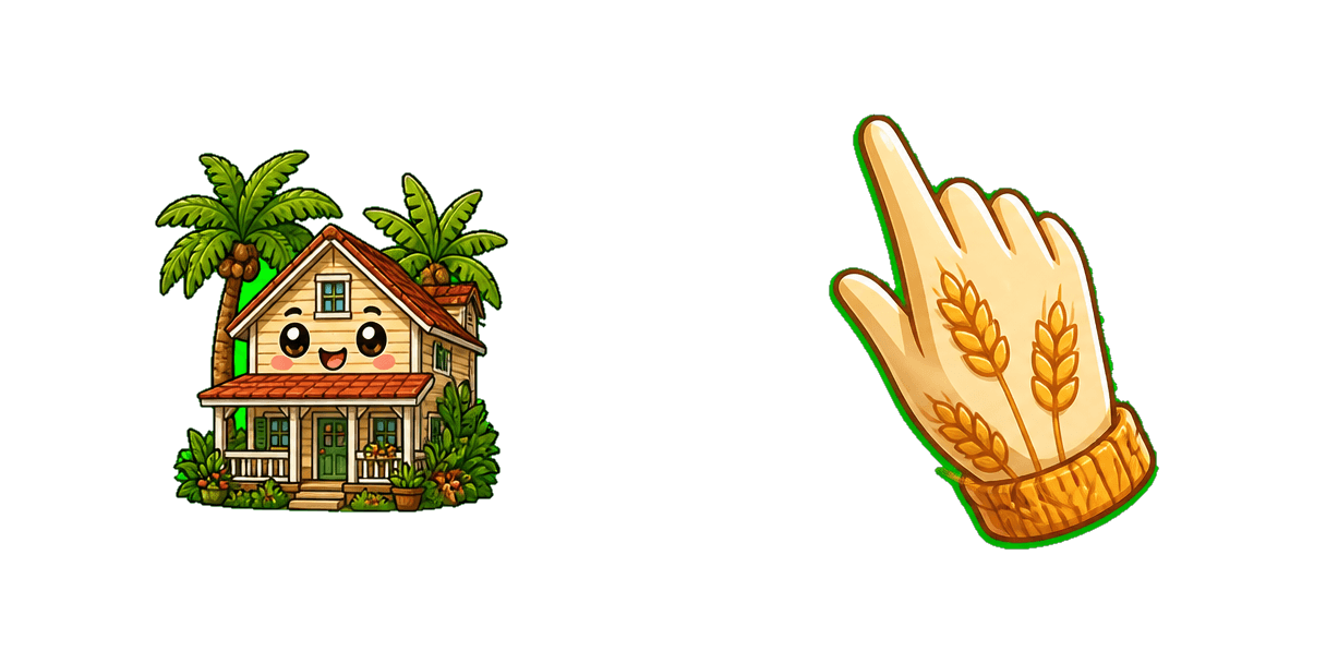 Pack de curseurs personnalisés Tropical Farmhouse