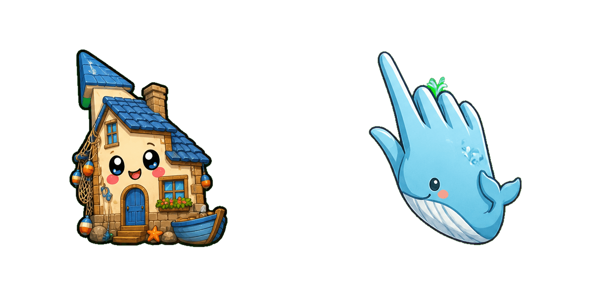 Pack de curseurs personnalisés Fishing Village House