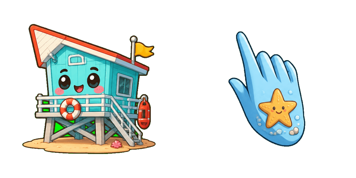 Pack de curseurs personnalisés Beach Lifeguard Tower