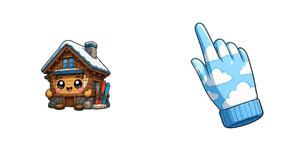 Pack de curseurs personnalisés Ski Lodge