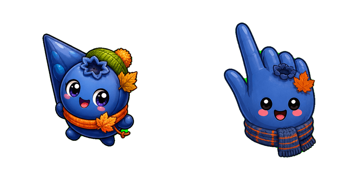 Пакет курсоров Autumn Blueberry