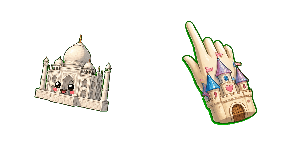 Pack de curseurs personnalisés Iconic White Marble Temple