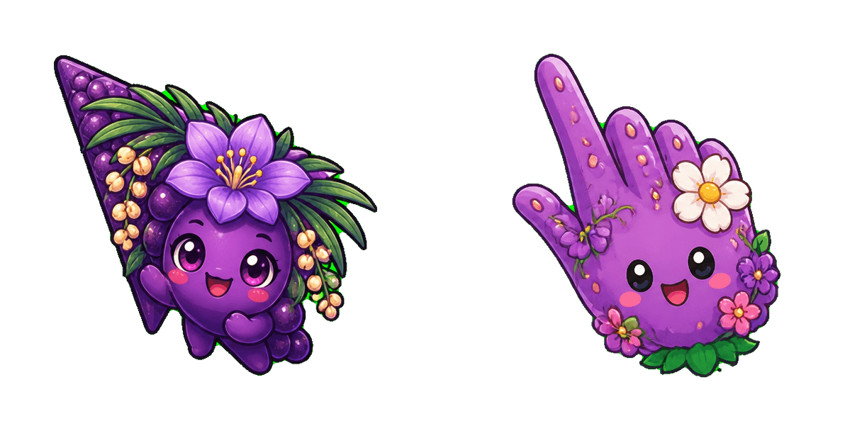 Пакет курсоров Spring Acai Palm Flower