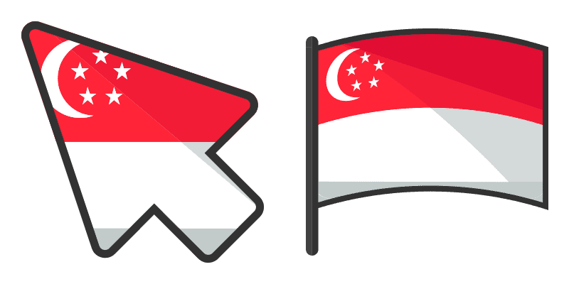 Singapore cute cursor