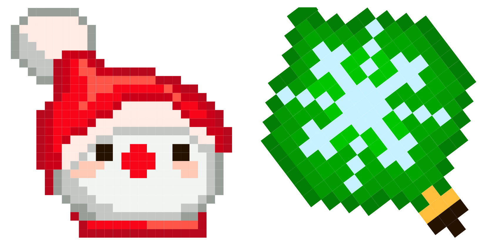 Snowman Pixel cute cursor