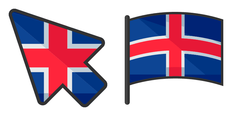 Iceland cute cursor