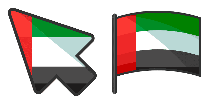 United Arab Emirates cute cursor