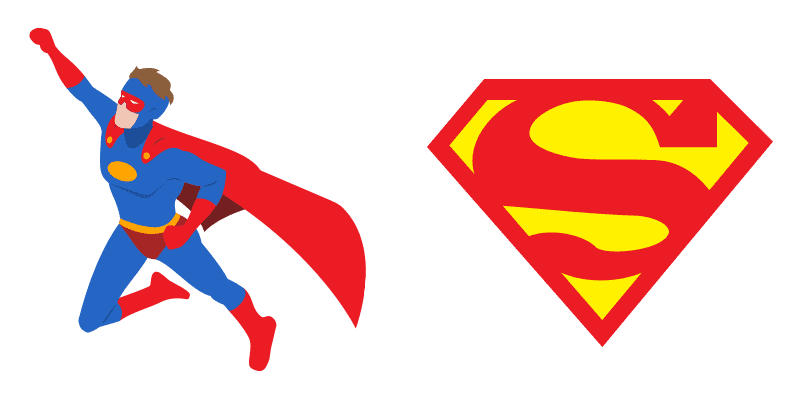Superman cute cursor