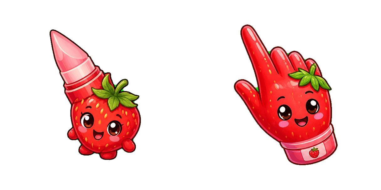 Пакет курсоров Strawberry Lip Balm