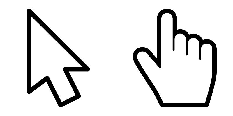White cute cursor