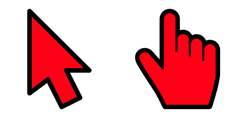 Red cute cursor