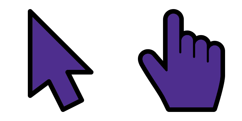 Purple cute cursor
