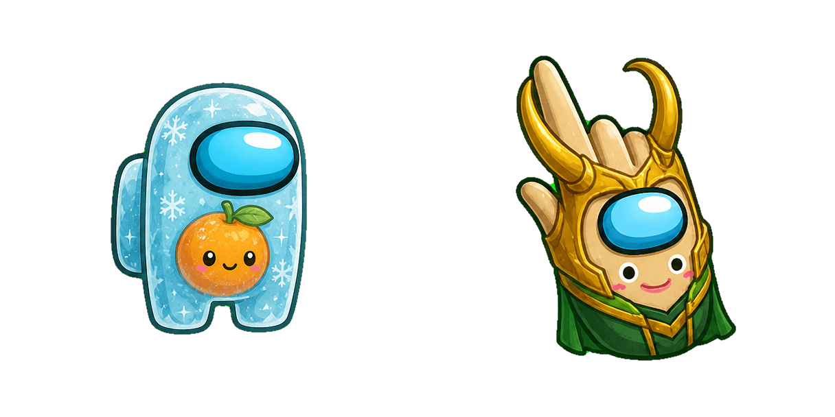 Among Us Beige Loki Character cursor pack
