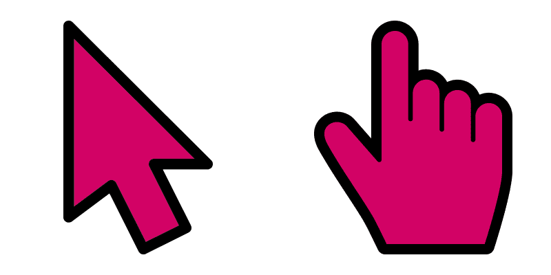 Burgundy cute cursor