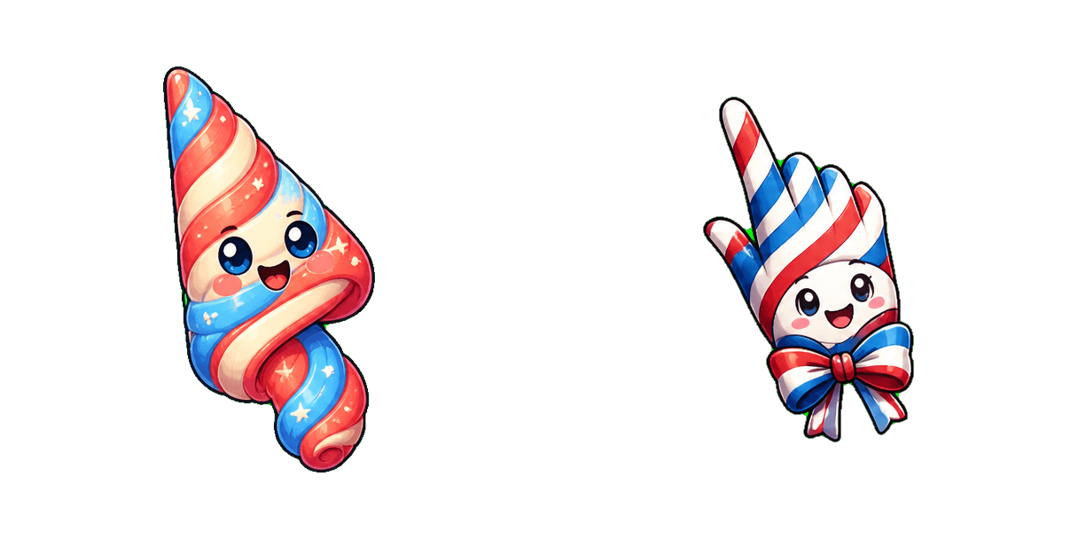 USA Los Angeles Red White and Blue Cursor Cursor-Paket