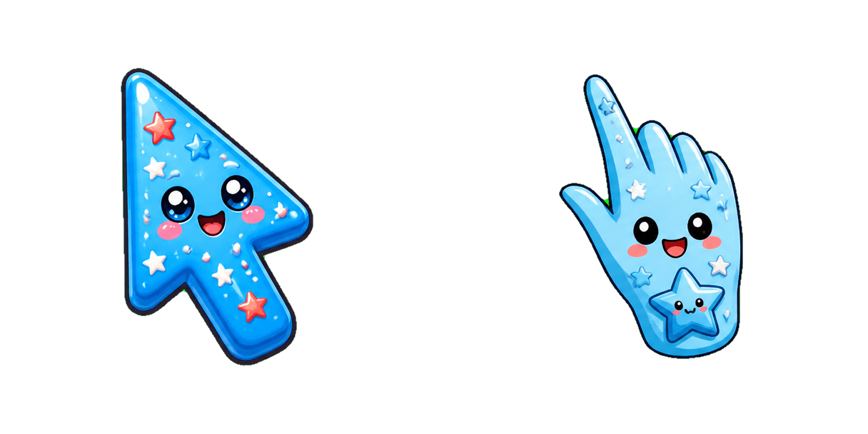 USA Los Angeles Blue Star Cursor Cursor-Paket