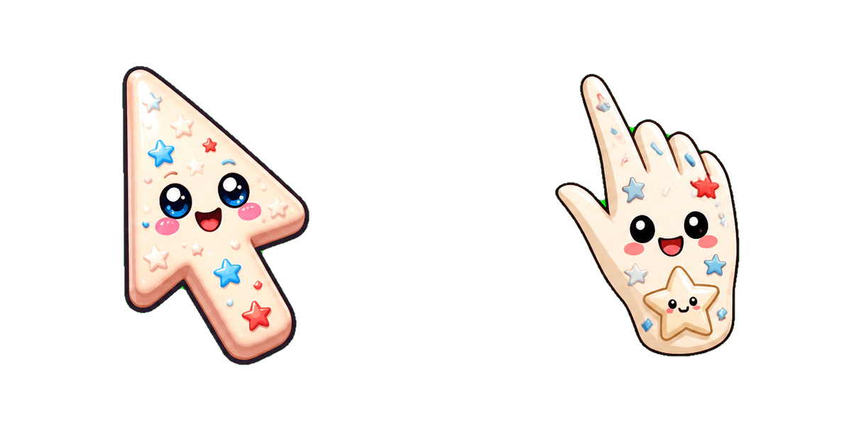 USA Los Angeles White Star Cursor Cursor-Paket