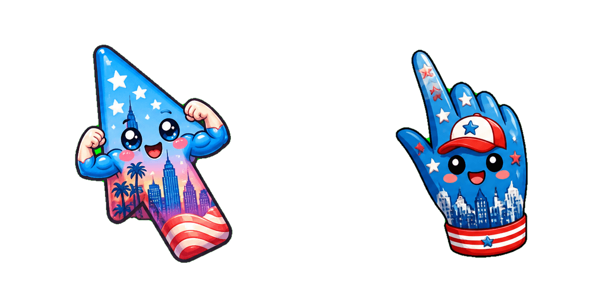 USA Los Angeles Proud American Cursor Cursor-Paket