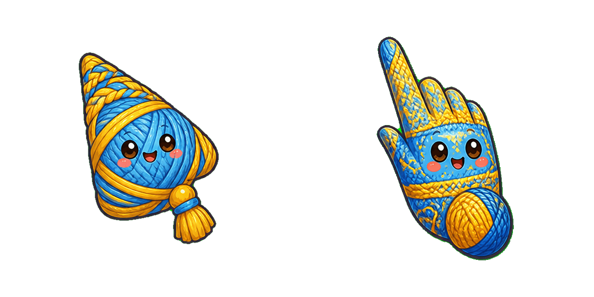 حزمة المؤشرات المخصصة Poltava Traditional Colors Cursor