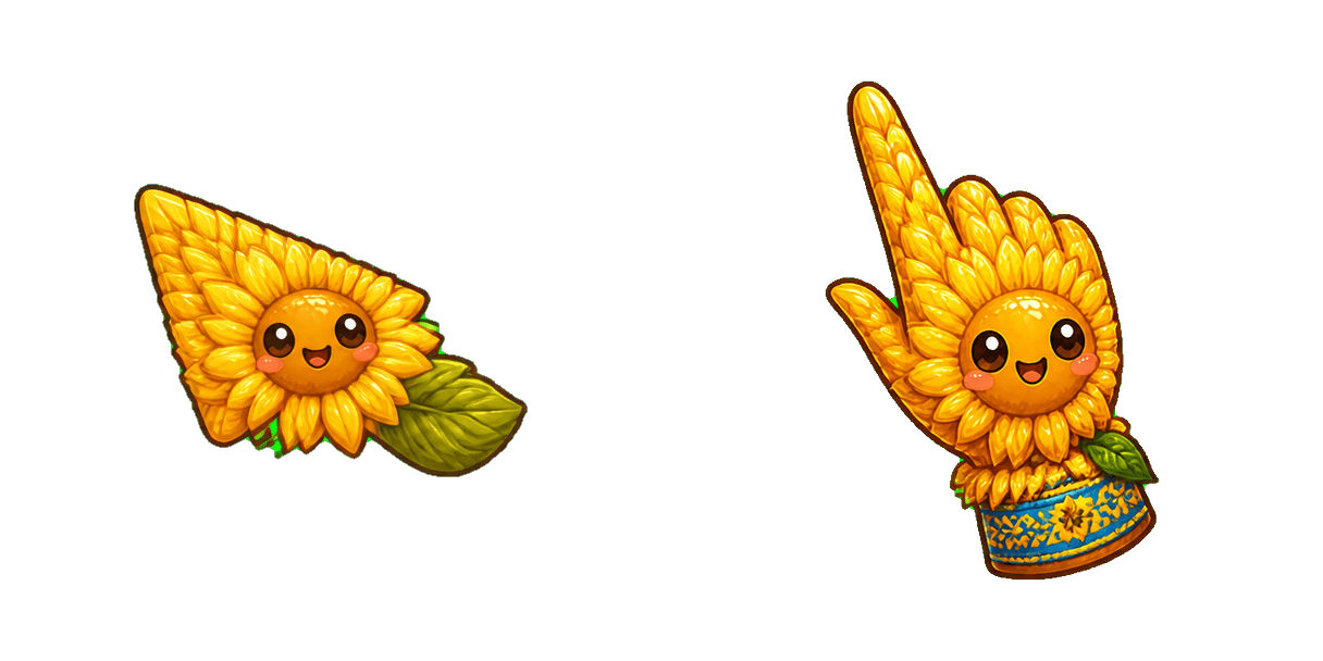 حزمة المؤشرات المخصصة Poltava Golden Sunflower Cursor