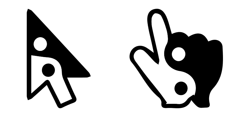 Yin Yang cute cursor