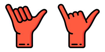 Pack de curseurs Orange Hand