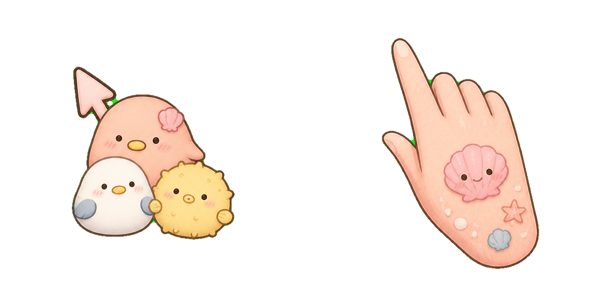 حزمة المؤشرات المخصصة San-X Umikko Umineko and Harisenbon