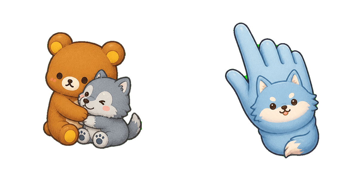 Pakiet kursorów San-X Rilakkuma Happy Aoikookami