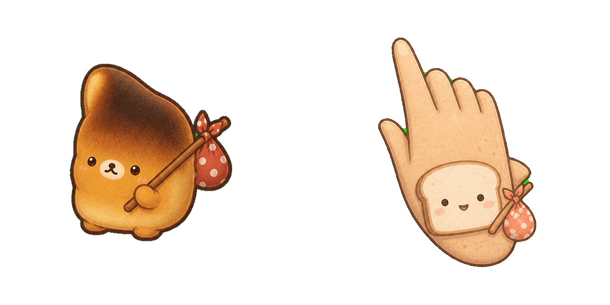 San-X Kogepan and His Bindle Stick cursor pack