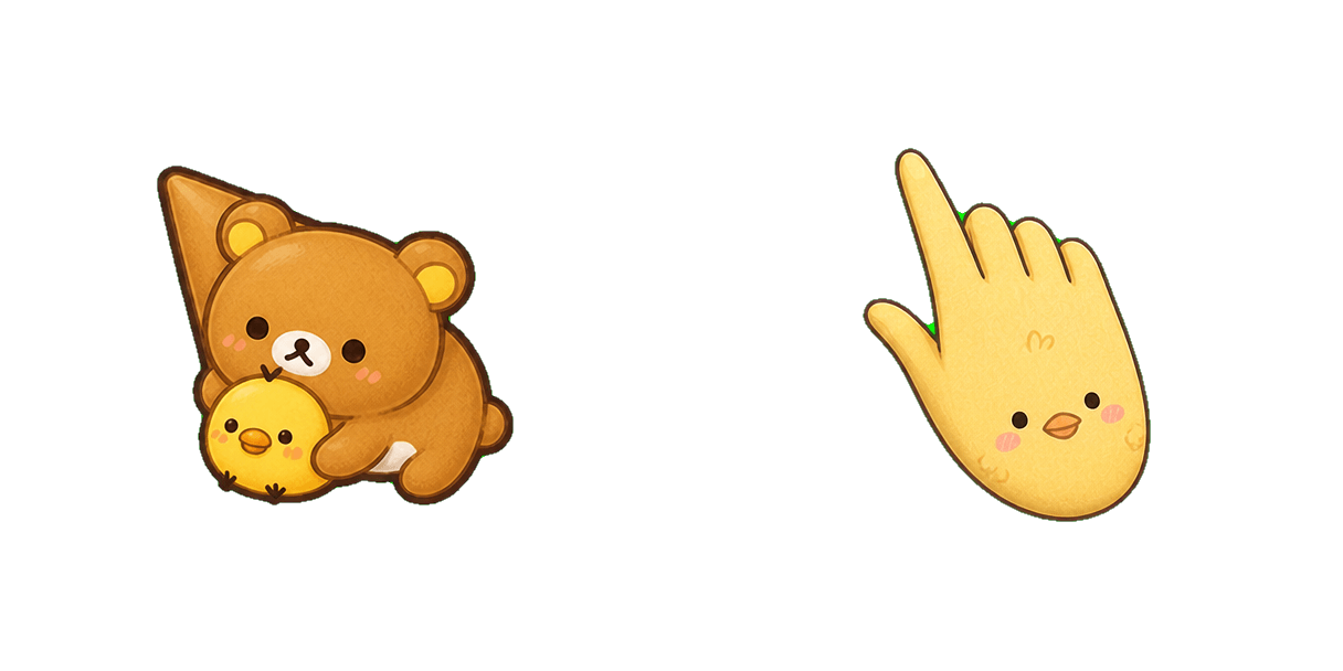 Pakiet kursorów San-X Rilakkuma and Kiiroitori