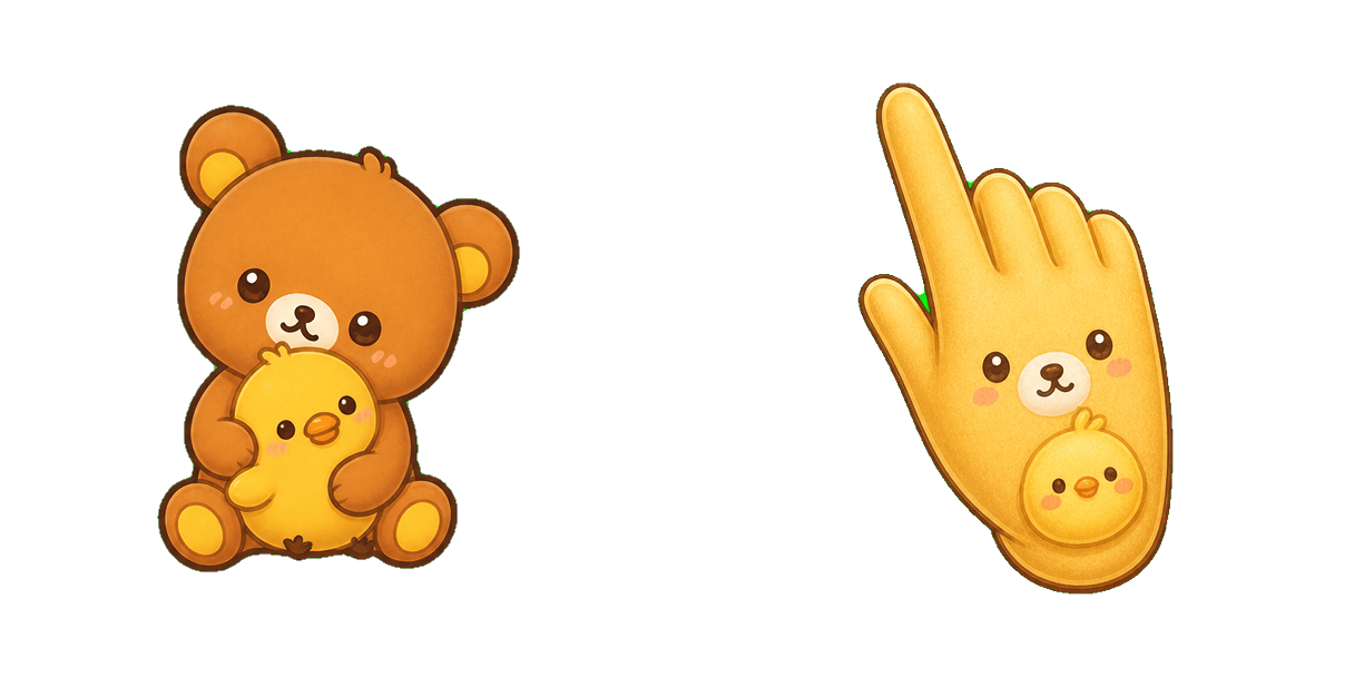 Pakiet kursorów San-X Rilakkuma and Kiiroitori Together