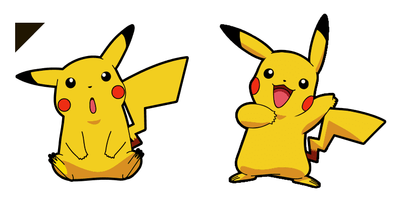 Surprised pikachu cute cursor