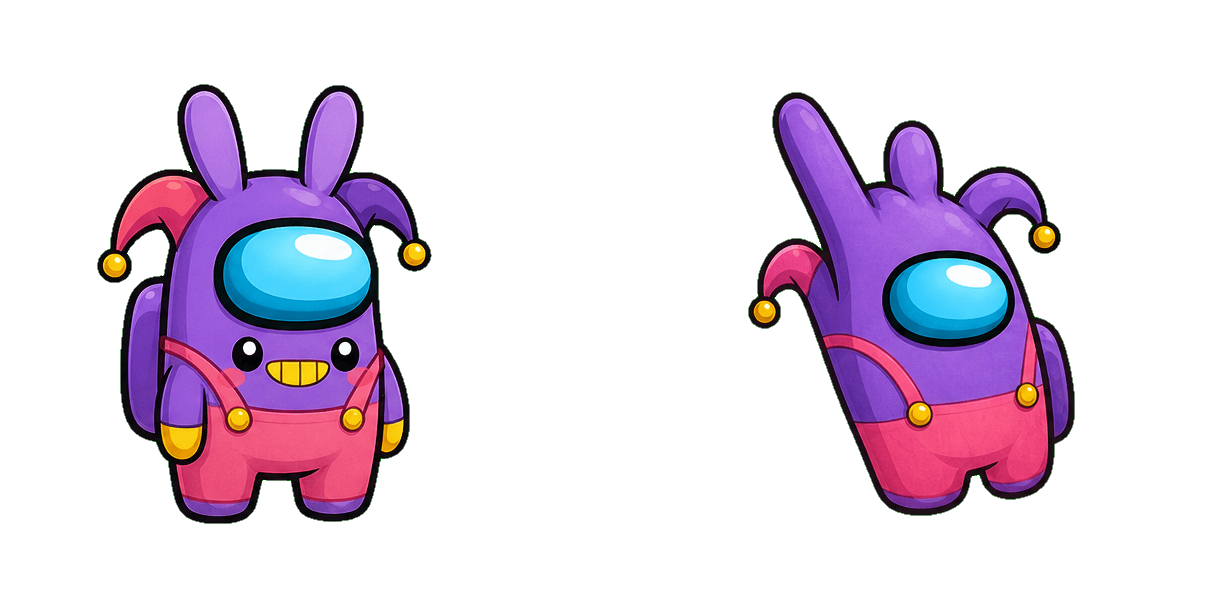 Among Us TADC Jax Purple Character cursor pack