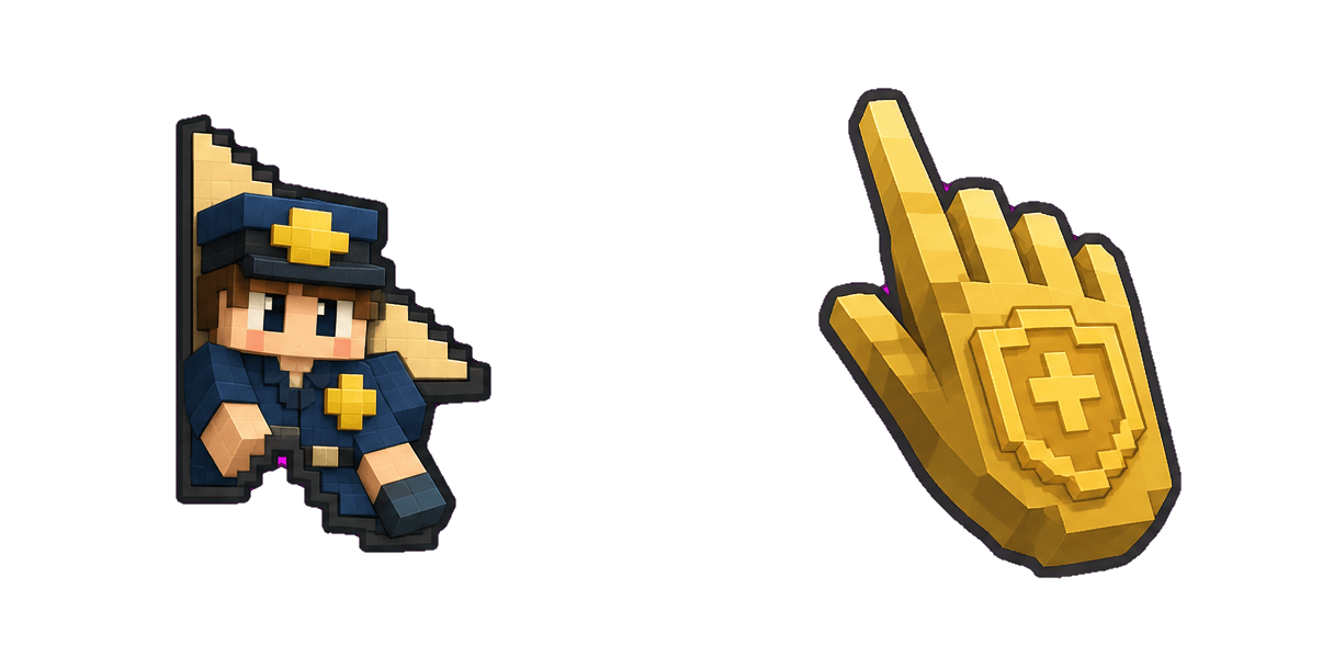 حزمة المؤشرات المخصصة Officer Ace and Soft Badge